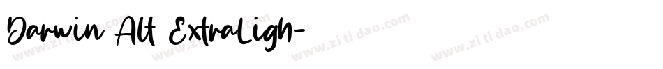 Darwin Alt ExtraLigh字体转换